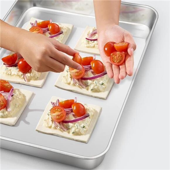 Baking Sheet, 17.6’’ x 13’’ x 1’’ Stainless Steel Large Cookie Sheet Baking Tray - Picture 5 of 7
